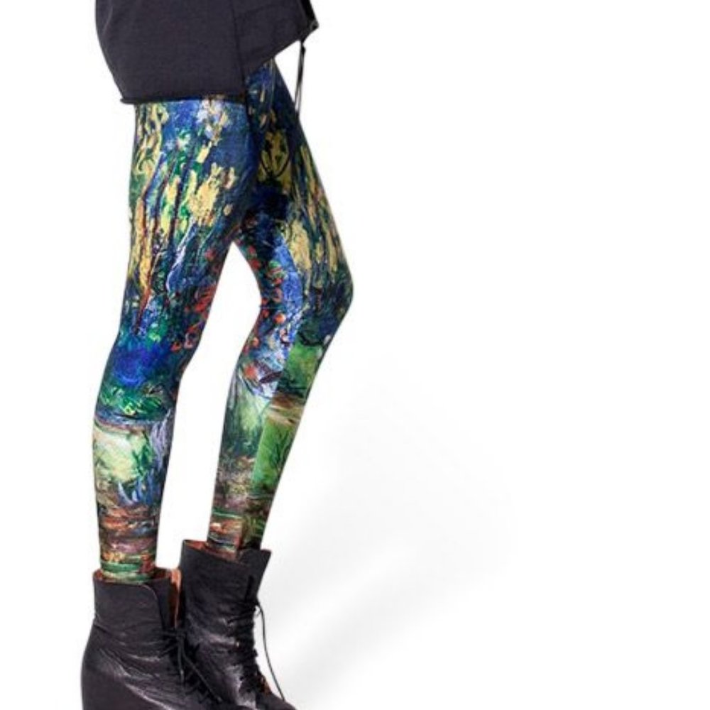 Blackmilk monet lilies leggings